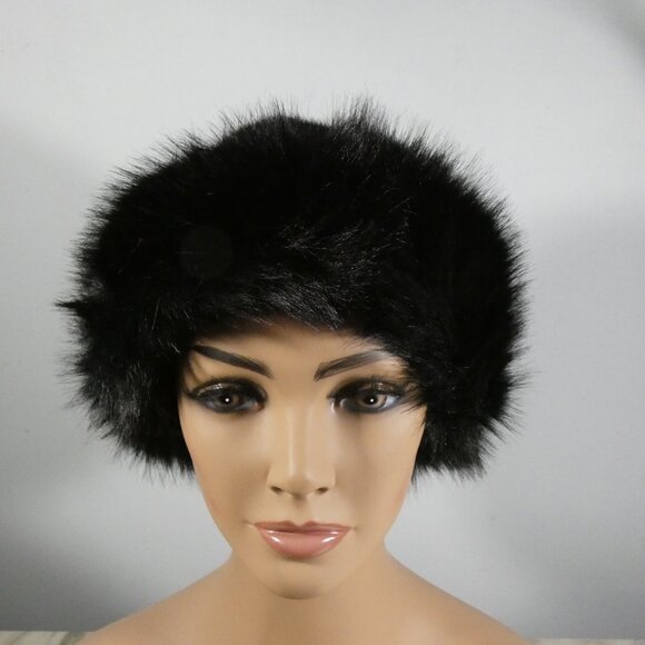 Elegant! Fabuloubs Fashionable Faux Fur Black Warm Hat main image 12